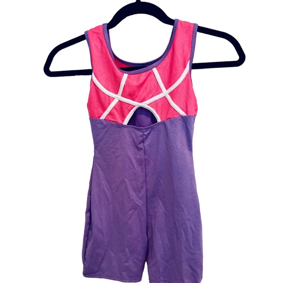 Pink & Purple Gymnastics Leotard: 7/8 - Picture 2 of 4